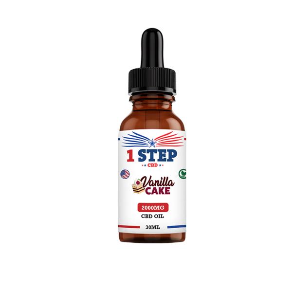 1 Step CBD 2000mg CBD Flavoured Oil 30ml - Image 2