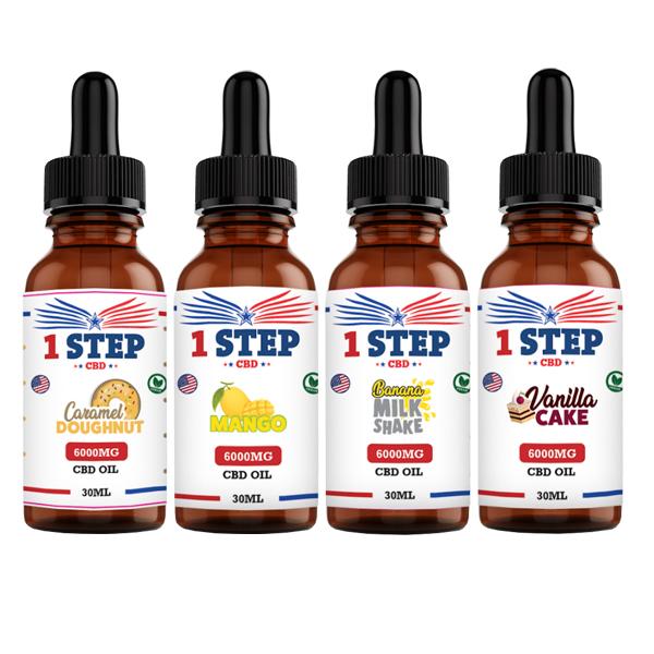 1 Step CBD 6000mg CBD Flavoured Oil 30ml - Image 4
