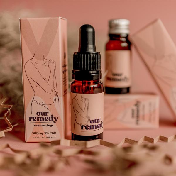 Our Remedy 500mg Natural CBD Oil 10ml - Moon Swings - Image 2