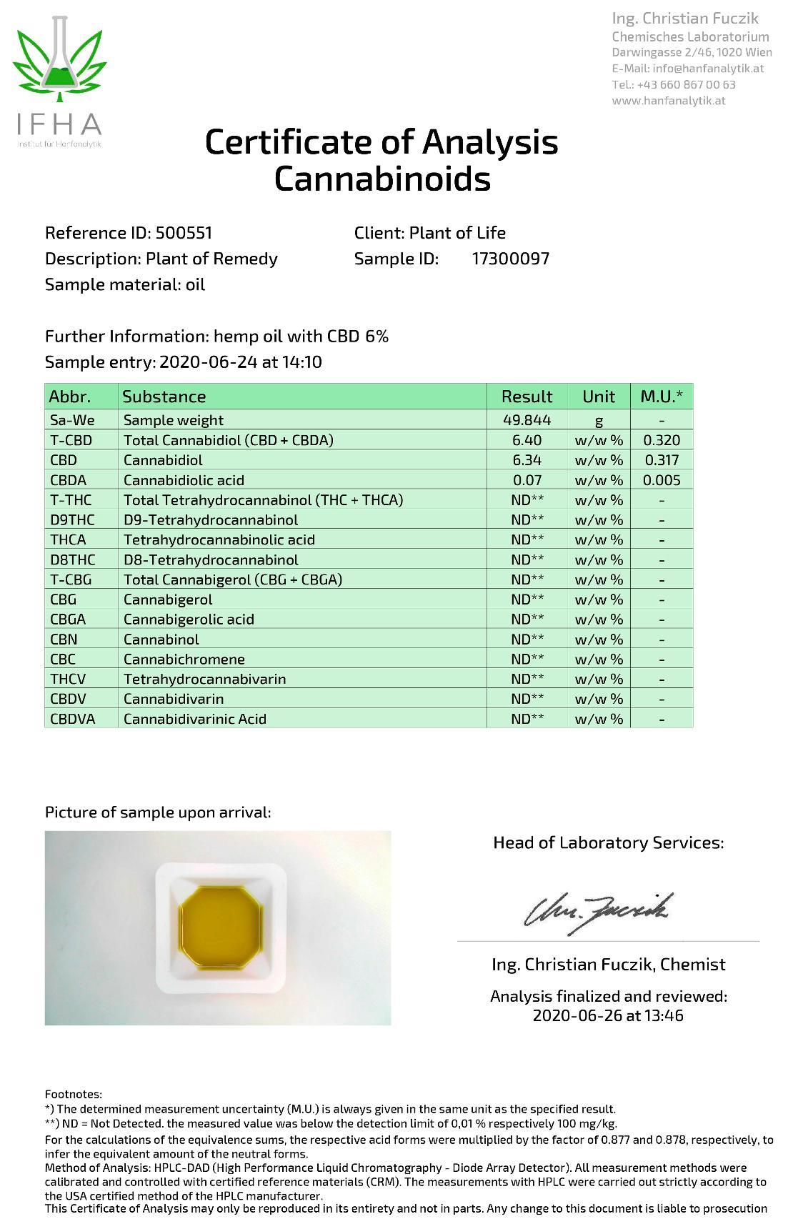 Plant of Remedy 600mg CBD Hemp CBD Oil 10ml - Image 2
