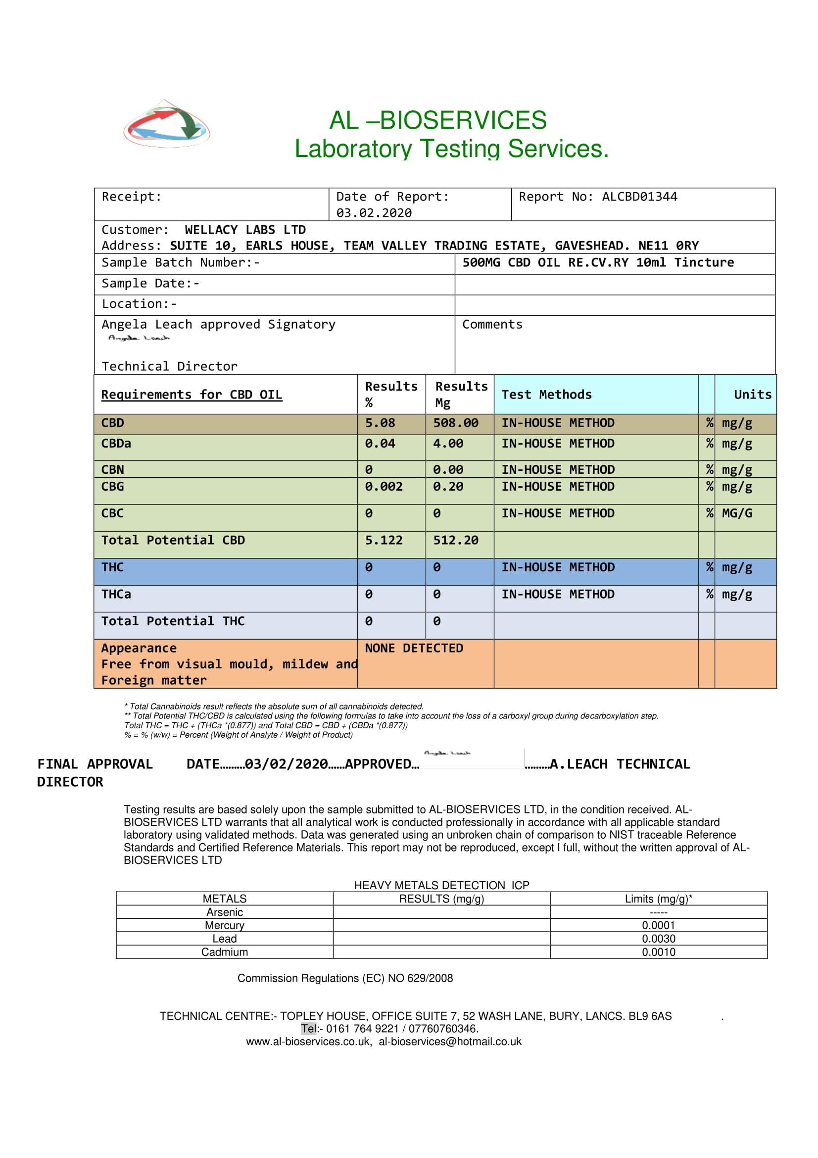 RE:CV:RY 500mg CBD Broad Spectrum Oil 10ml - Image 2