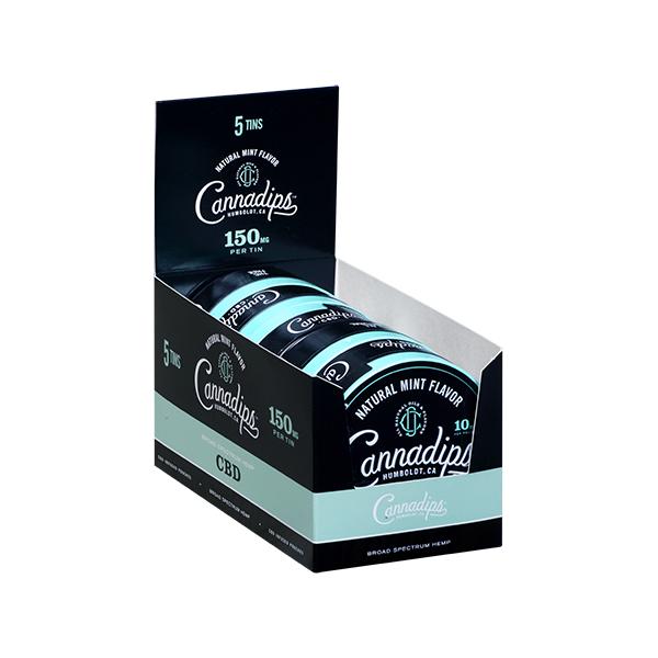 Cannadips 150mg CBD Snus Pouches - Natural Mint - Image 4