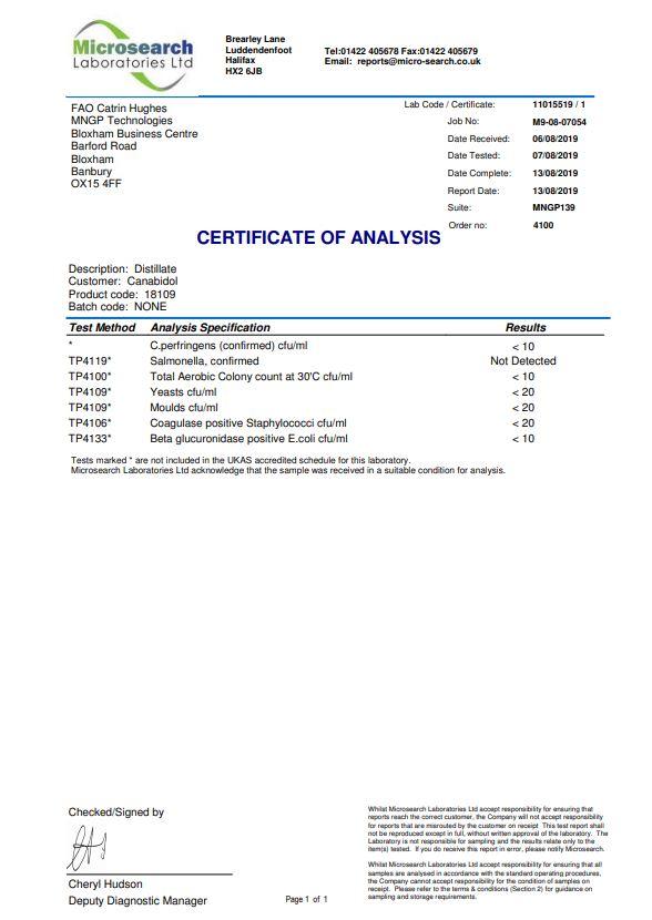 Canabidol 750mg CBD Cannabis Extract Syringe 1ml - Image 2