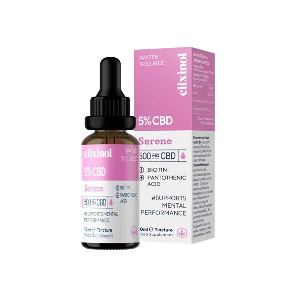 Elixinol 500mg CBD Water Soluble Tincture - Serene