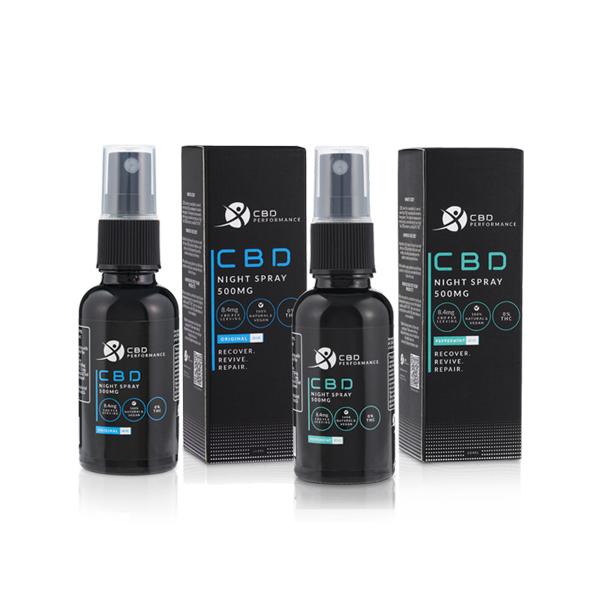 CBD Performance 500mg CBD Night Spray Oil 30ml - Image 2