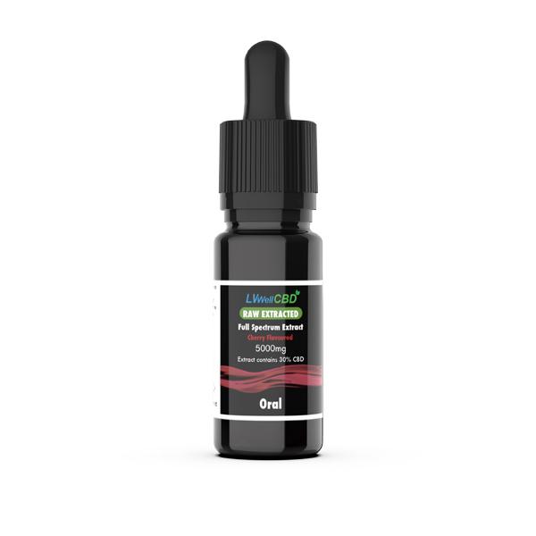 LVWell CBD 5000mg Raw Cherry Oral Drops - 10ml