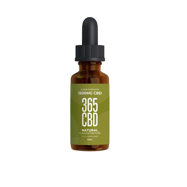 365CBD Flavoured Tincture Oil 1500mg CBD 30ml - Image 3