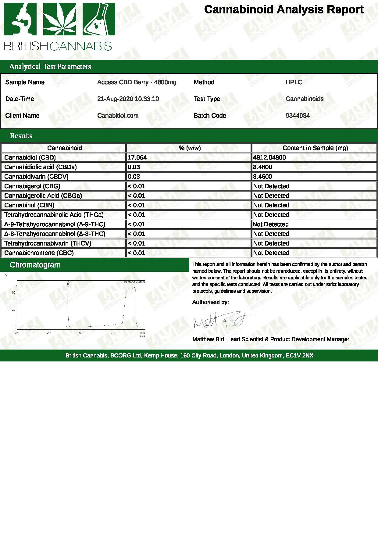 Access CBD 4800mg CBD Broad Spectrum Oil Mixed 30ml - Image 2