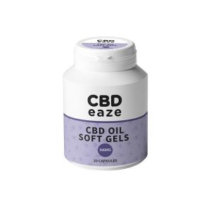 CBDeaze 500mg CBD Soft Gel Capsules - 20 Capsules