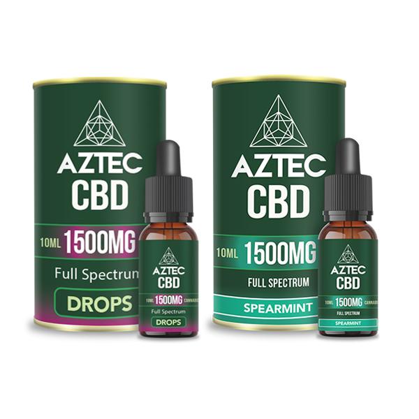 Aztec CBD Full Spectrum Hemp Oil 1500mg CBD 10ml - Image 3