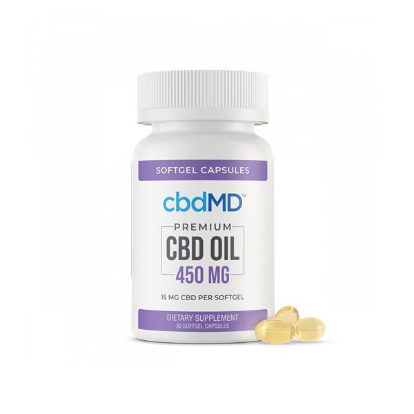 cbdMD 450mg CBD Softgels - 30 Softgels