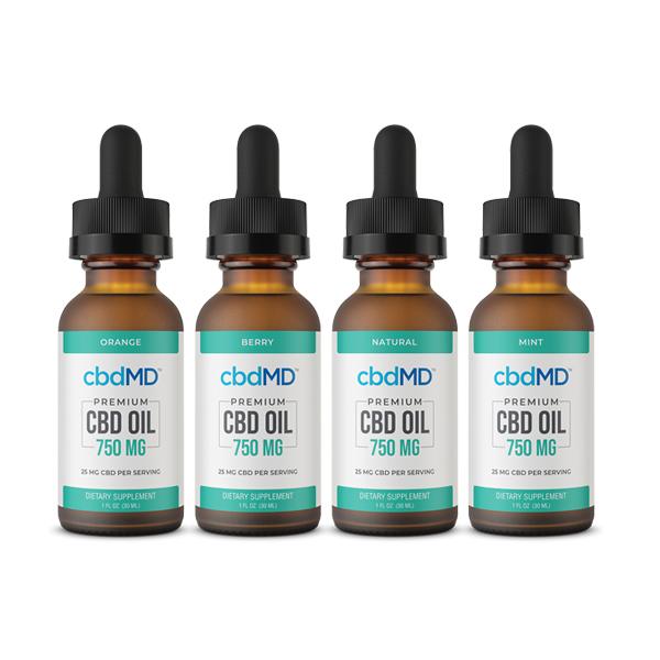 cbdMD 750MG CBD Flavoured Tincture Oil 30ml